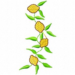 Lemons Embroidery Design 8